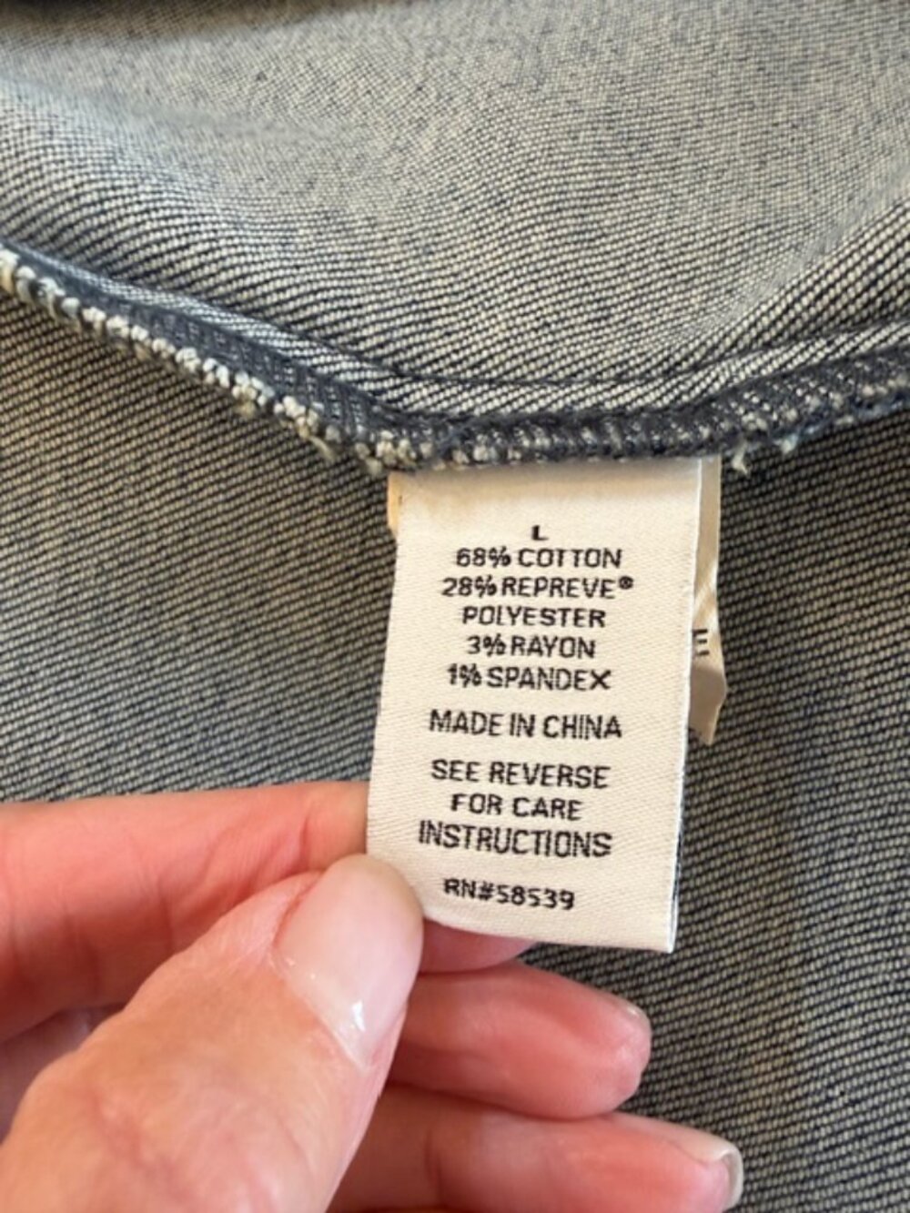 EVEREVE The Ever Jacket Denim Large - Picture 4 of 9